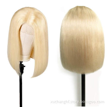 Cheap Price Human Hair 613 Blonde Bob Wig,Brazilian Real Human Hair Lace Front Wig,Africa Double Drawn Afro Kinky Human Hair Wig